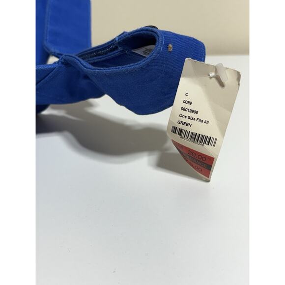 Vintage Nike Just Do It Visor Hat Cap Embroidered Hat Blue Pickleball Running - Picture 2 of 5